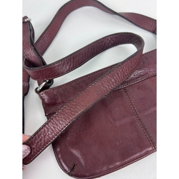 Osgoode Marley Feel The Difference Brown Leather Crossbody Shoulder Bag - Picture 5 of 8